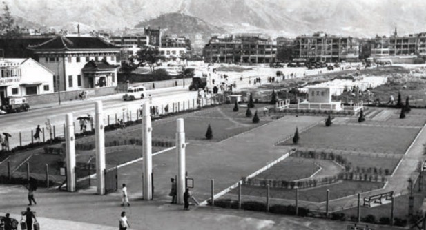 圖為1956年的宋皇臺花園。(圖片來源:古物古蹟辦事處) 圖為1956年的宋皇臺花園。(圖片來源:古物古蹟辦事處)